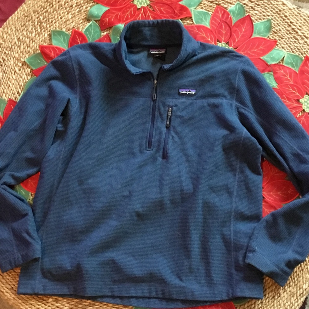 Patagonia Navy Quarter-Zip Fleece